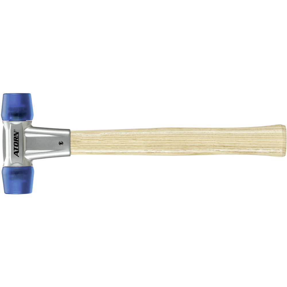 Schonhammer 25mm, Einsätze: Celluloseacetat blau, beidseitig