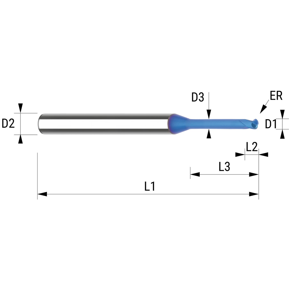 Kopierfräser Mini VHM ø 1,5 ER0,5 NanoCon