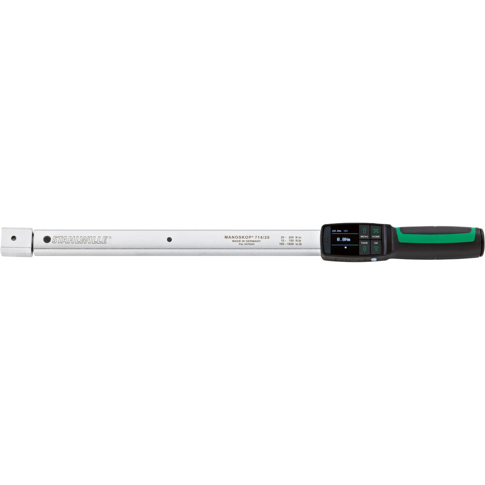 Drehmoment-Schlüssel MANOSKOP® 714, 20-200Nm, 14x18mm, für Einsteckwerkzeuge
