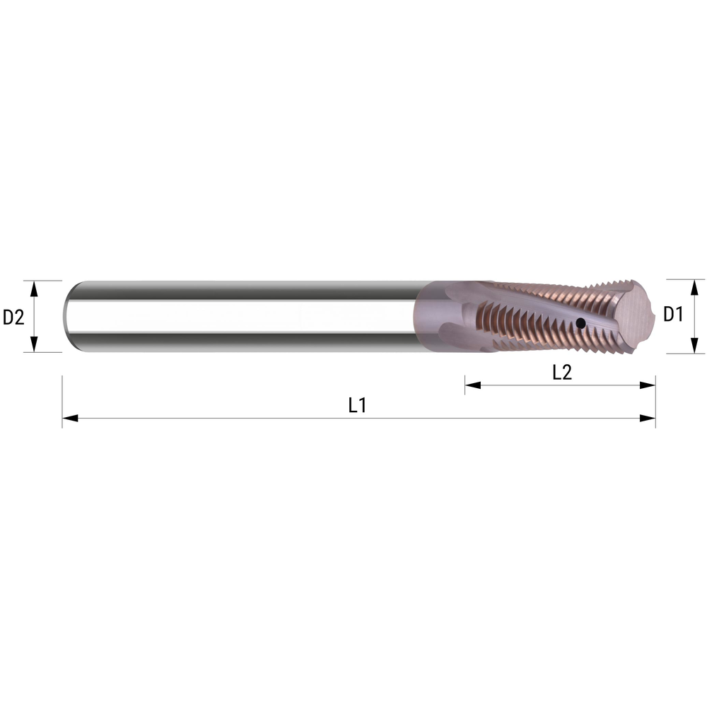 VHM Gewindefräser (ISO metrisch) M3 bis M14 Gewinde - Universal - TILL TOOLS