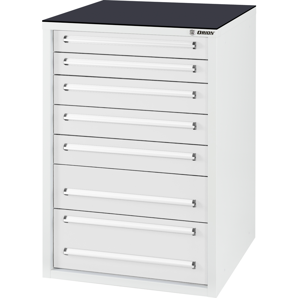 Werkzeugschrank S, 7 Schubladen, RAL7035/7035, VA-Schubladen