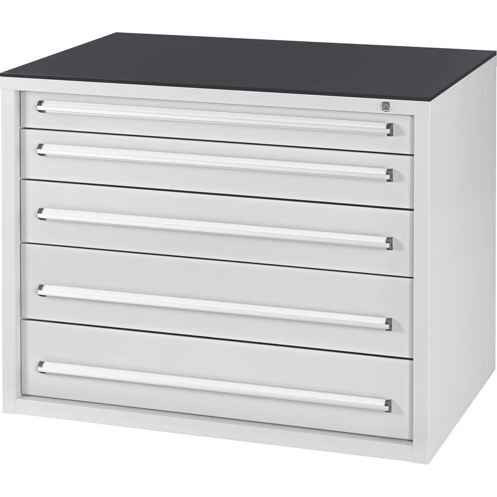 Werkzeugschrank B mit 5 Schubladen RAL7035/7035 Vollauszug