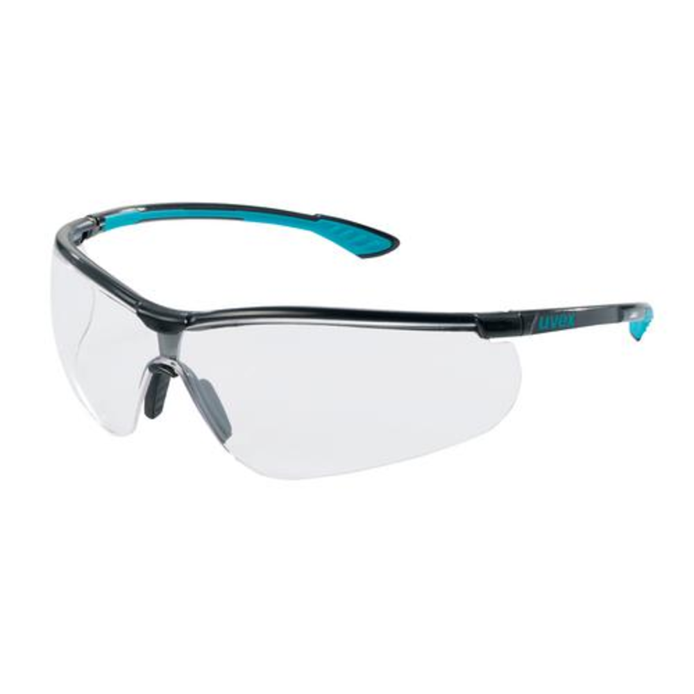 Schutzbrille sportstyle blau/schwarz, farblos