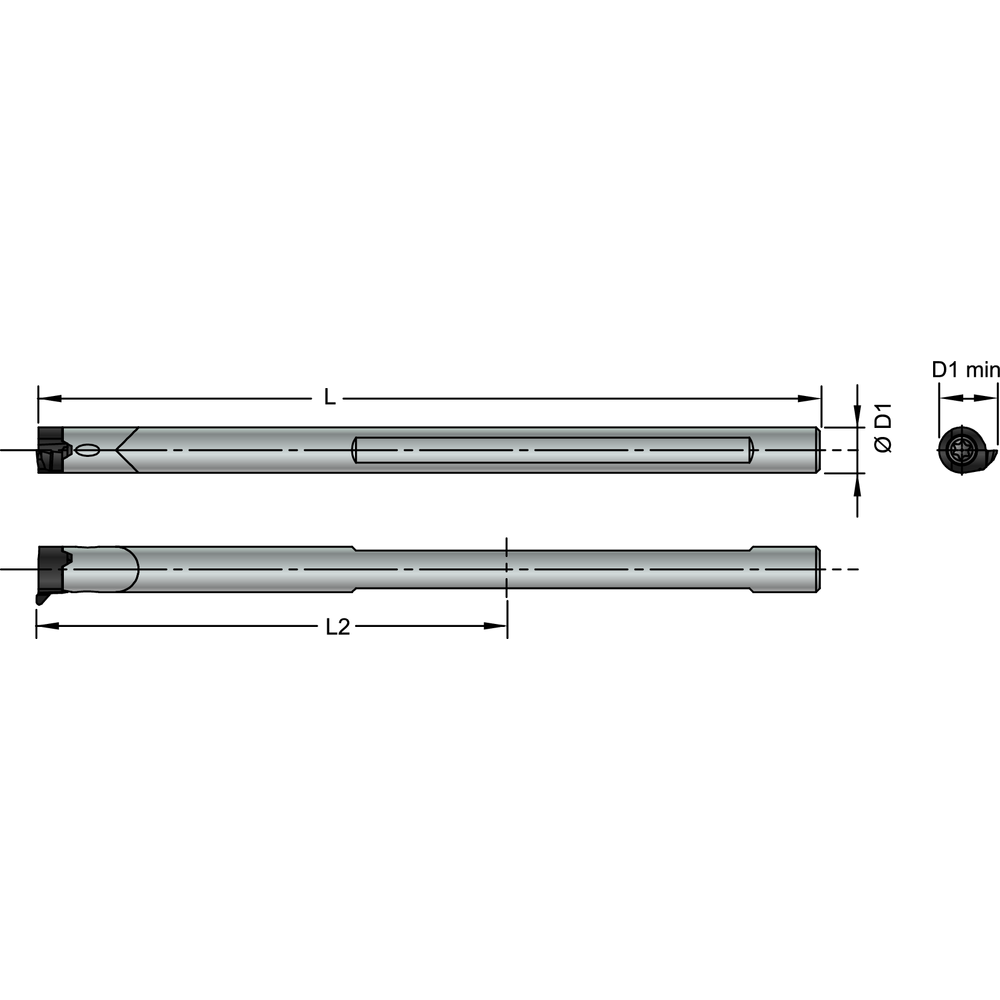 Klemmhalter V08.0006.2HM für Schneideinsätze R/LS08