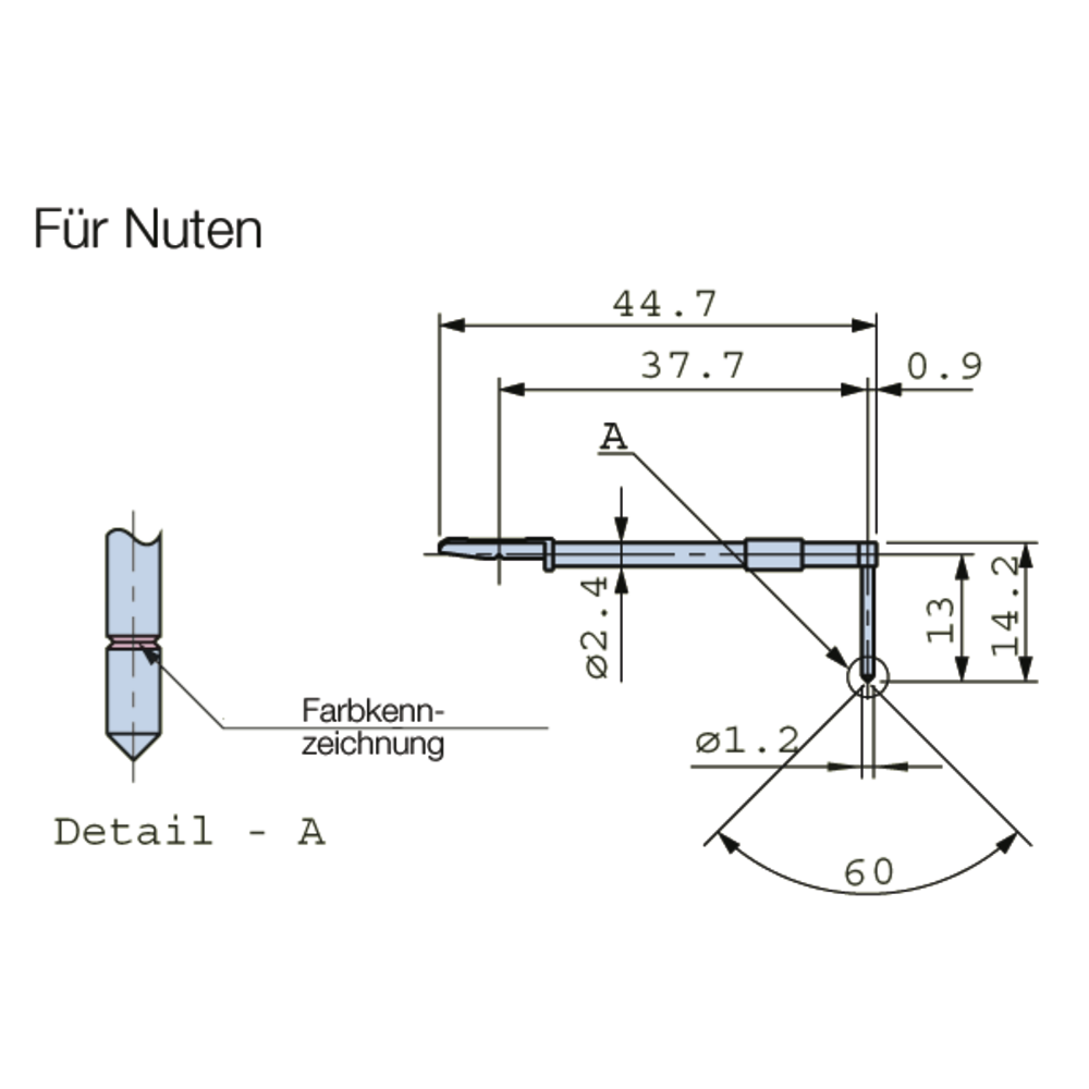 Taster für tiefe Nuten (Tiefe bis 10mm) für Surftest SJ-400