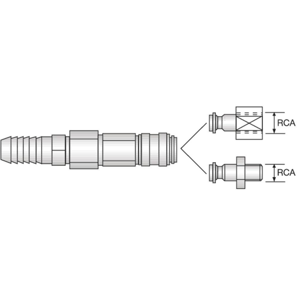 Schnellkupplung 322T-2SRM 1/8'' x 9mm