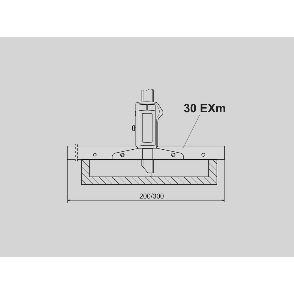 30 EXm Messbrücke 300mm inkl. Zylinderschrauben für Tiefenmessschieber
