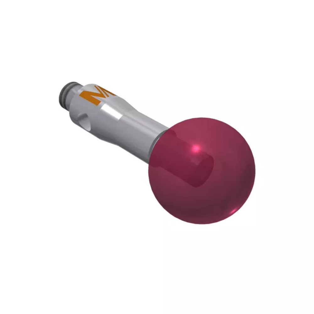 Taststift Edelstahl M2 S=6,0mm L=10mm Kugel Rubin