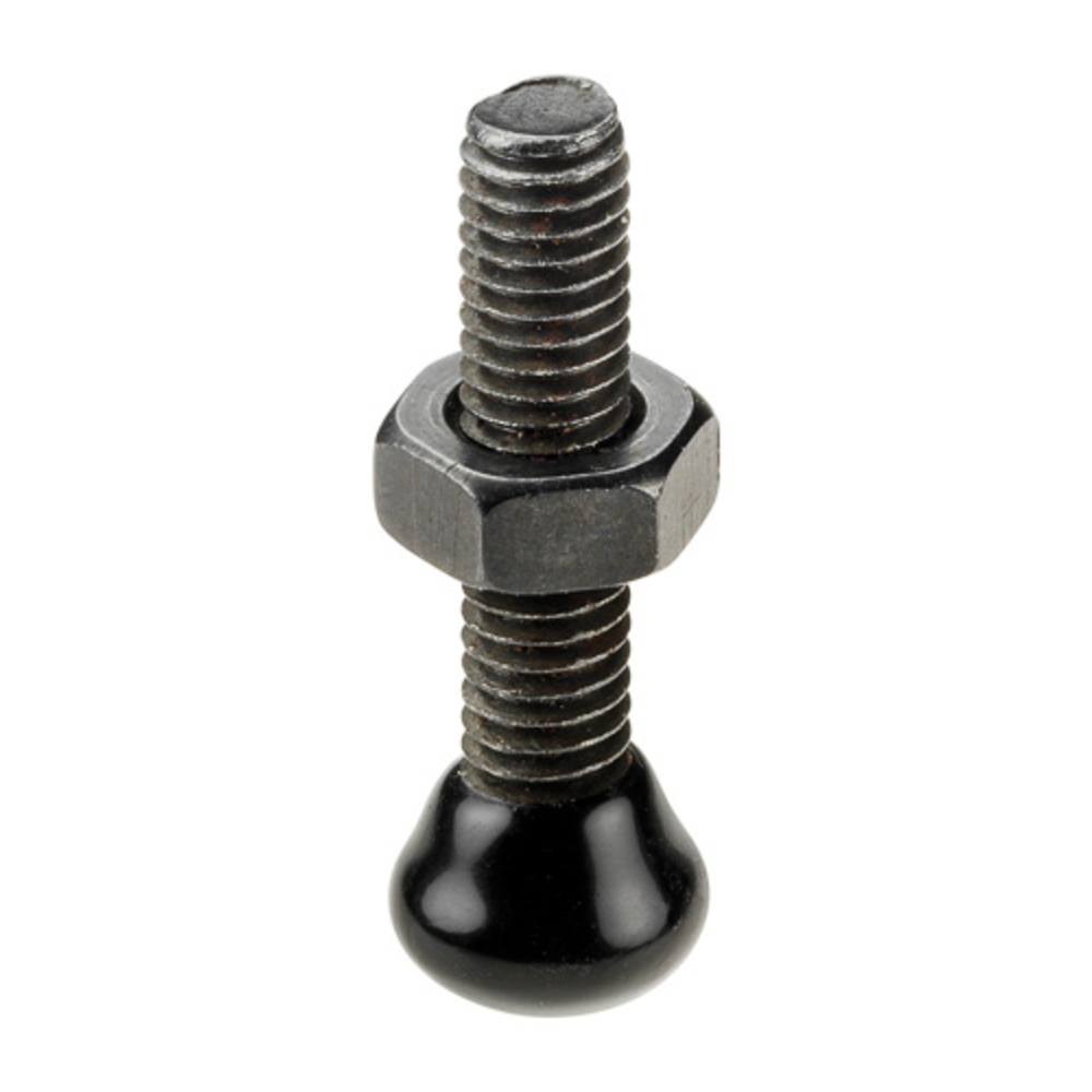 6880B-2 Andrückschraube, schwarz, Größe=2, Schraube DIN 933 = M6 x 25