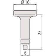 Werkstückauflage Typ A ø16x23mm für Feinzeiger-Messschrauben 503701….