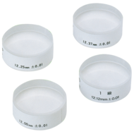 Optische Glasparallele zur Prüfung von Bügelmessschrauben 0-25mm (4-teilig)