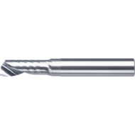 Alu-Einschneiden-Schaftfräser 30° VHM 2mm L2=22mm Z=1 HA, pol. Spiegelschliff