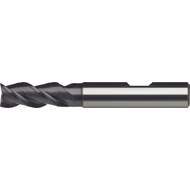 Schaftfräser VHM 3mm (Stahl/Guss/Super-Leg.), Z=3 HB, TiAlN