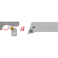 Klemmhalter SDHC-L 2020 K11, 107,5°, für DC..11T3..