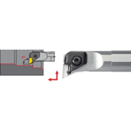 Bohrstange S25T CKUN-L 16, 93°, für KNUX1604..