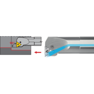 Bohrstange A25R PTFN-R-16, IK 90°, für TNM.1604..