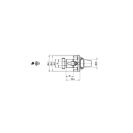 Adapter 20, Quernut-Aufsteckdorn DIN6358-22 PRECI-FLEX