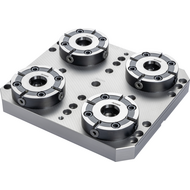 Nullpunktspannsystem 4 Spanntöpfe (H=72mm)