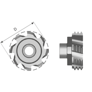 Schneidplatte S150 F 10 UN Vollprofil (Plattengröße 17mm) AMT8