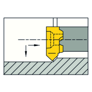 Schneideinsatz RS09.4545.02 HM Fasen/Ausdrehen tmax=1,3mm Dmin=9mm AL41F