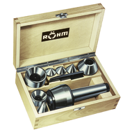 Körnerspitze mitlaufend MK2 mit 7 Einsätzen