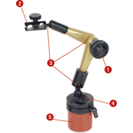 Magnet-Kleingelenksstativ hydraulisch