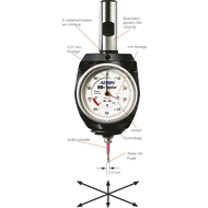 Universal 3-D-Taster, analog Schaft: 20mm, inkl. 3 Tastspitzen 4mm L=33mm