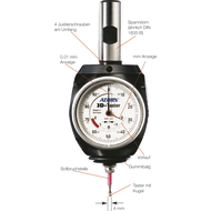 Universal 3-D-Taster, analog Schaft: 20mm