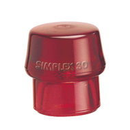 Einsatz SIMPLEX für Kopf-40mm Plastik, rot, hart
