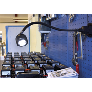 Maschinen-Werkbankleuchte 'SOLUS 6' 700mm, LED 6W, mit Kopfgelenk, IP20
