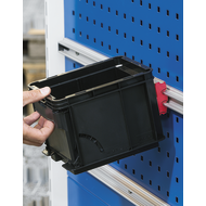 Einhänge-Profil Winkelstellungen: 0/12,5/25° für Lagerboxen