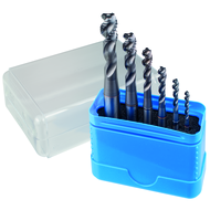 Maschinengewindebohrer-Satz M 3 bis M 10 DIN371/C 6HX HSSE-PM Grundloch UNI TICN