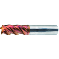 Schaftfräser VHM HPC, KR, ø 4x11x16x57mm R0,1 Z4 HA RockTec PRO