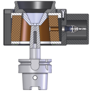 Universal-Schrumpfgerät Vertikal mit Pyrometerspule und OneTouch Display