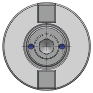 Quernut-Aufsteckfräsdorn DIN69871AD SK30, 16mm A=40mm mit KKB, G2,5 25.000
