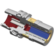 Kraftspannfutter UltraJet3.0® HSK-A100 x ø20, A=105 mm mit Düsendeckel