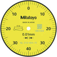 Fühlhebelmessgerät 0,8mm (0,01mm) Skala 0-40-0, Außenring-ø40mm