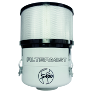 Ölnebelfilter S400 RAL7035 mit hocheffizientem Nachfilter