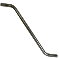 Handrohr Edelstahl beidseitig gebogen