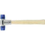 Schonhammer 25mm, Einsätze: Celluloseacetat blau, beidseitig