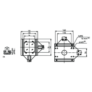 Messtischglas 96x96x5mm für Werkstatt-Messmikroskop TM-505