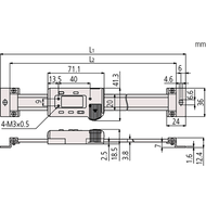 Einbaumessschieber digital 100mm (0,01mm) horizontal, mit Durchmesserfunktion