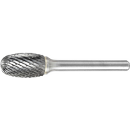 Klein-Frässtift HM ähnl. DIN8033 TRE 3x6mm Verzahnung 6, Schaft-3mm, L=75mm