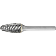 Klein-Frässtift HM ähnl. DIN8033 RBF 3x12mm Verzahnung 6, Schaft-3mm, L=75mm