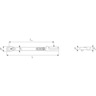 Drehmoment-Schlüssel MANOSKOP® 721-5 Quick 6-50Nm, eingebaute Knarre 3/8'