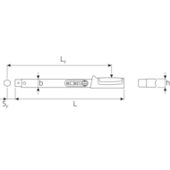 Drehmoment-Schlüssel MANOSKOP® 730 Quick 6-50Nm, 5-36ft.lb, 4-kant 9x12mm