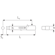 Drehmoment-Schlüssel MANOSKOP® 730 Quick 20-100Nm, 15-72,5ft.lb, 4-kant 9x12mm