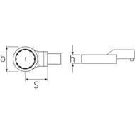 Ring-Einsteckwerkzeuge 9x12mm, 1/4'