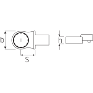 Ring-Einsteckwerkzeuge 14x18mm, 13mm