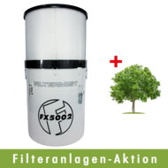 Ölnebelfilter FX 5002 / Serie 2 RAL7035 mit hocheffizientem Nachfilter